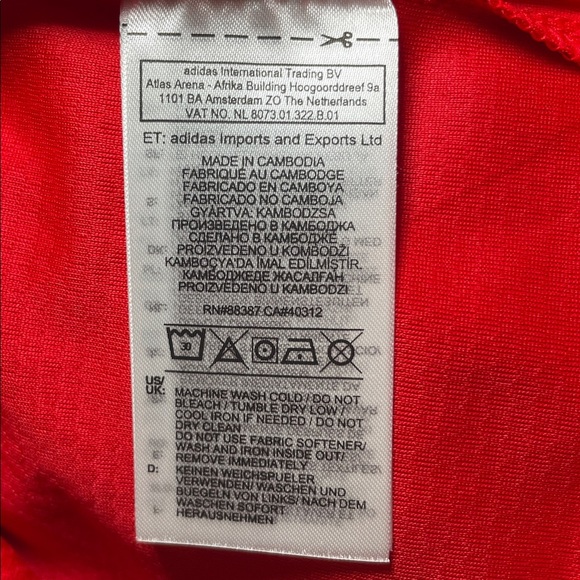 Adidas Arsenal FC Official 2020-2021 Kids Red and White Home Soccer Jersey sz S - Picture 3 of 14